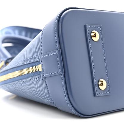 Louis Vuitton Epi Alma BB Denim Blue 8 of 9