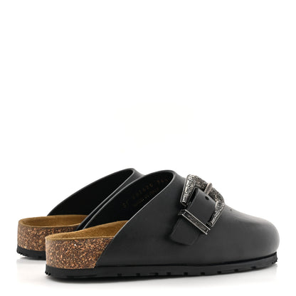 Saint Laurent Calfskin Buckle Jimmy Clog 36.5 Black 4 of 10