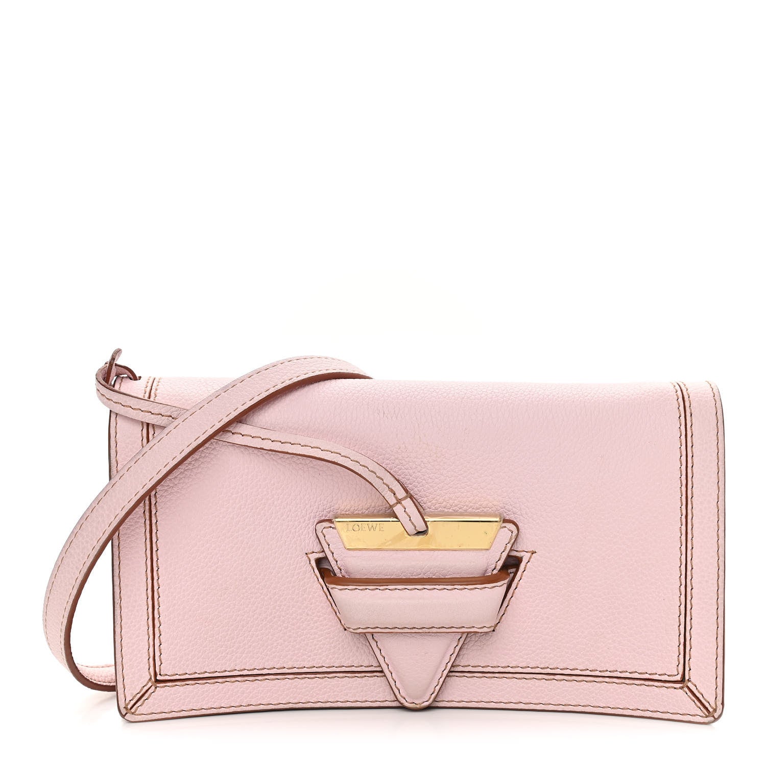 Loewe Grained Calfskin Mini Barcelona Shoulder Bag Rosa 1 of 11