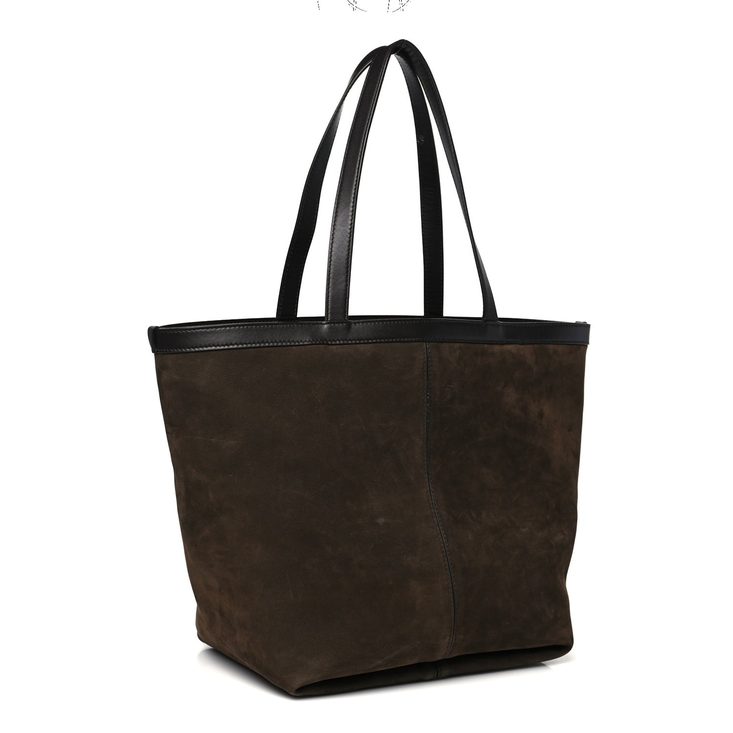 Suede Calfskin Medium Flip Flap Tote Fondant