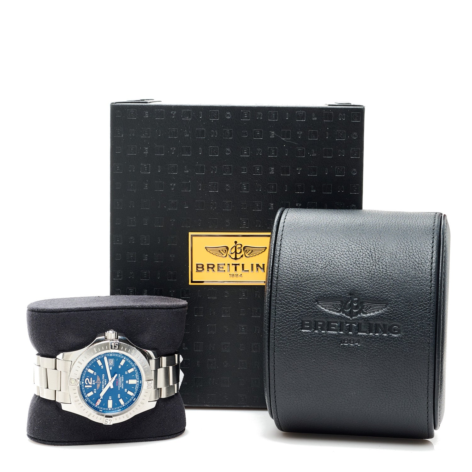 Breitling Stainless Steel 44mm Colt Chronometer Automatic Watch Blue A17388 5 of 5