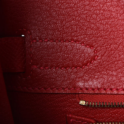 Hermes Epsom Birkin 30 Rouge Casaque 16 of 38