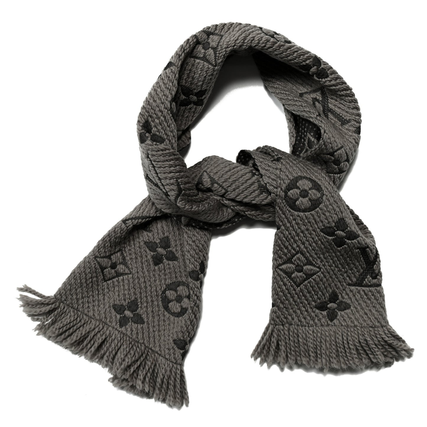 Wool Silk Logomania Scarf Verone