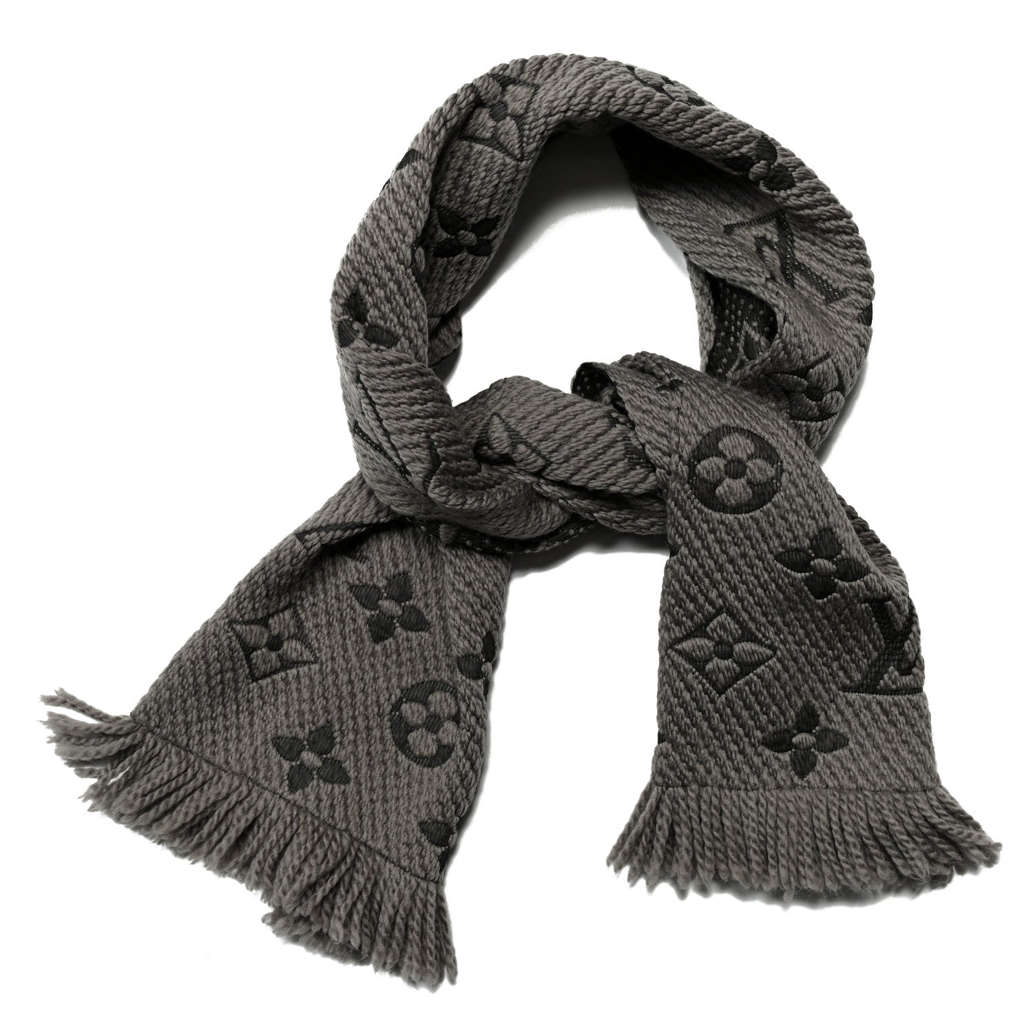 Louis Vuitton Wool Silk Logomania Scarf Verone 1 of 3