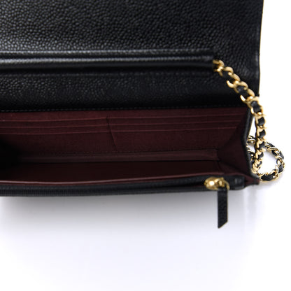 Chanel Caviar Quilted Wallet On Chain WOC Black 5 of 12