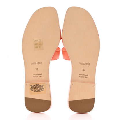 Hermes Epsom Oran Sandals 37 Orange Poppy 5 of 11