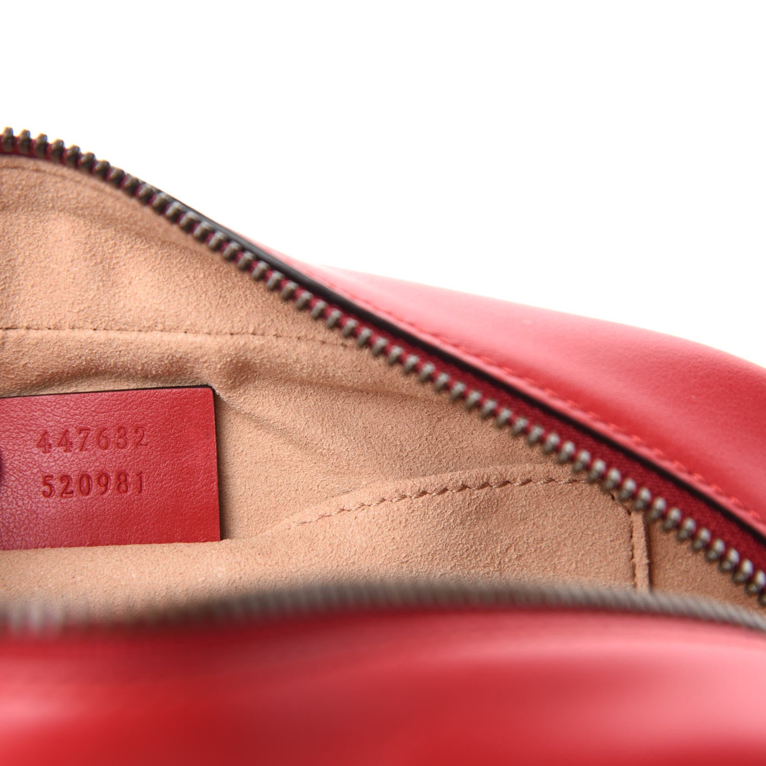 Gucci Calfskin Matelasse Small GG Marmont Chain Shoulder Bag Hibiscus Red 9 of 11