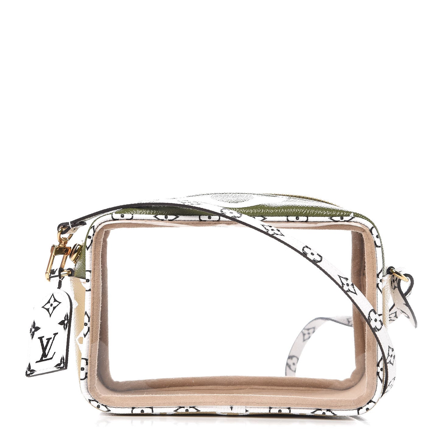 Monogram Giant Beach Pouch Kaki