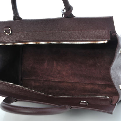 Saint Laurent Grained Calfskin Small Cabas Rive Gauche Amaranto 5 of 7