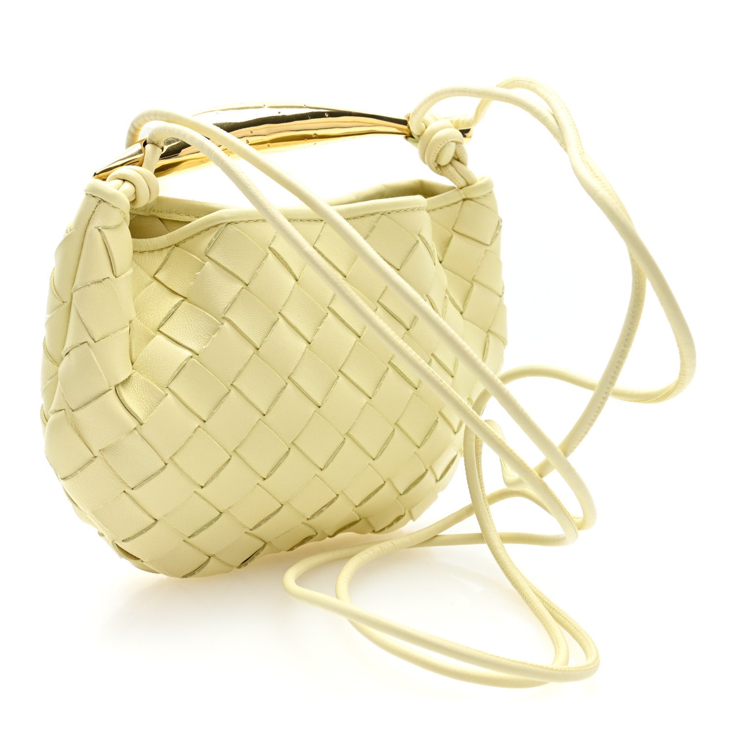 Bottega Veneta Nappa Intrecciato Mini Sardine Bag Ice Cream 3 of 9