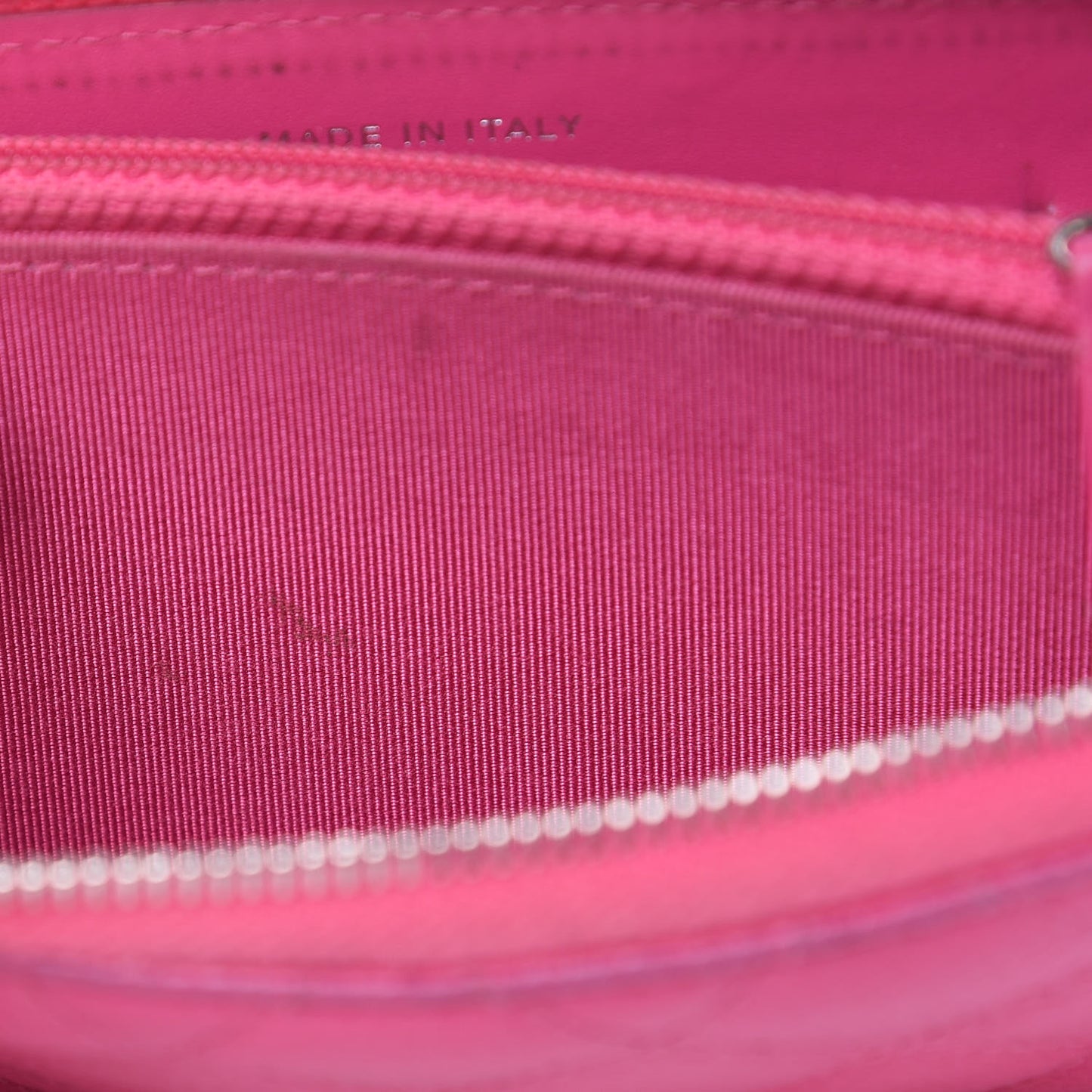 Caviar Quilted Medium Zip Around Wallet Pink