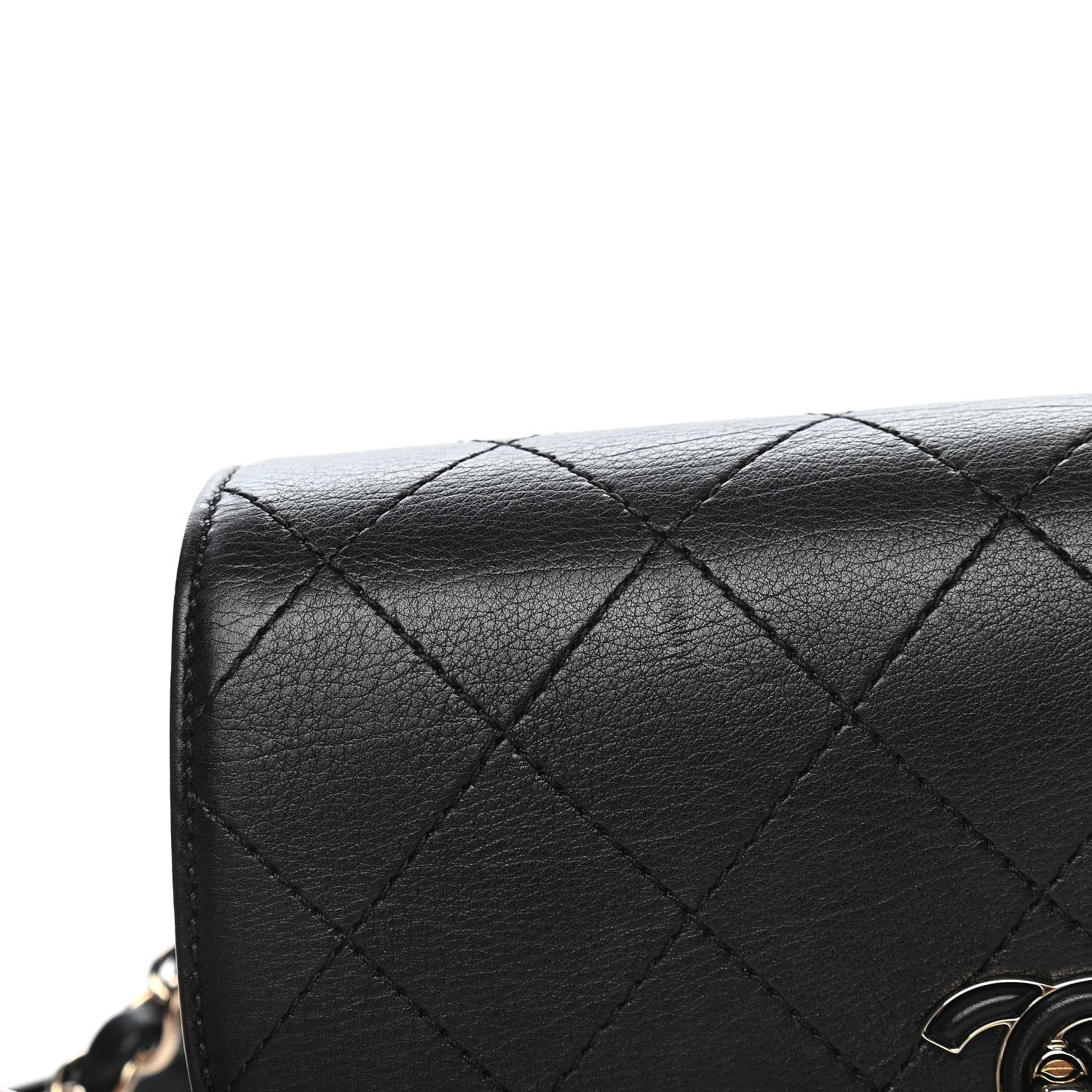 Chanel Calfskin Stitched Coco Curve Waist Bag Black 10 of 10