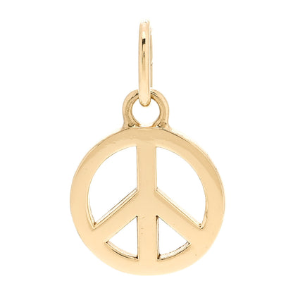 Tiffany 18K Yellow Gold Peace Charm 1 of 4