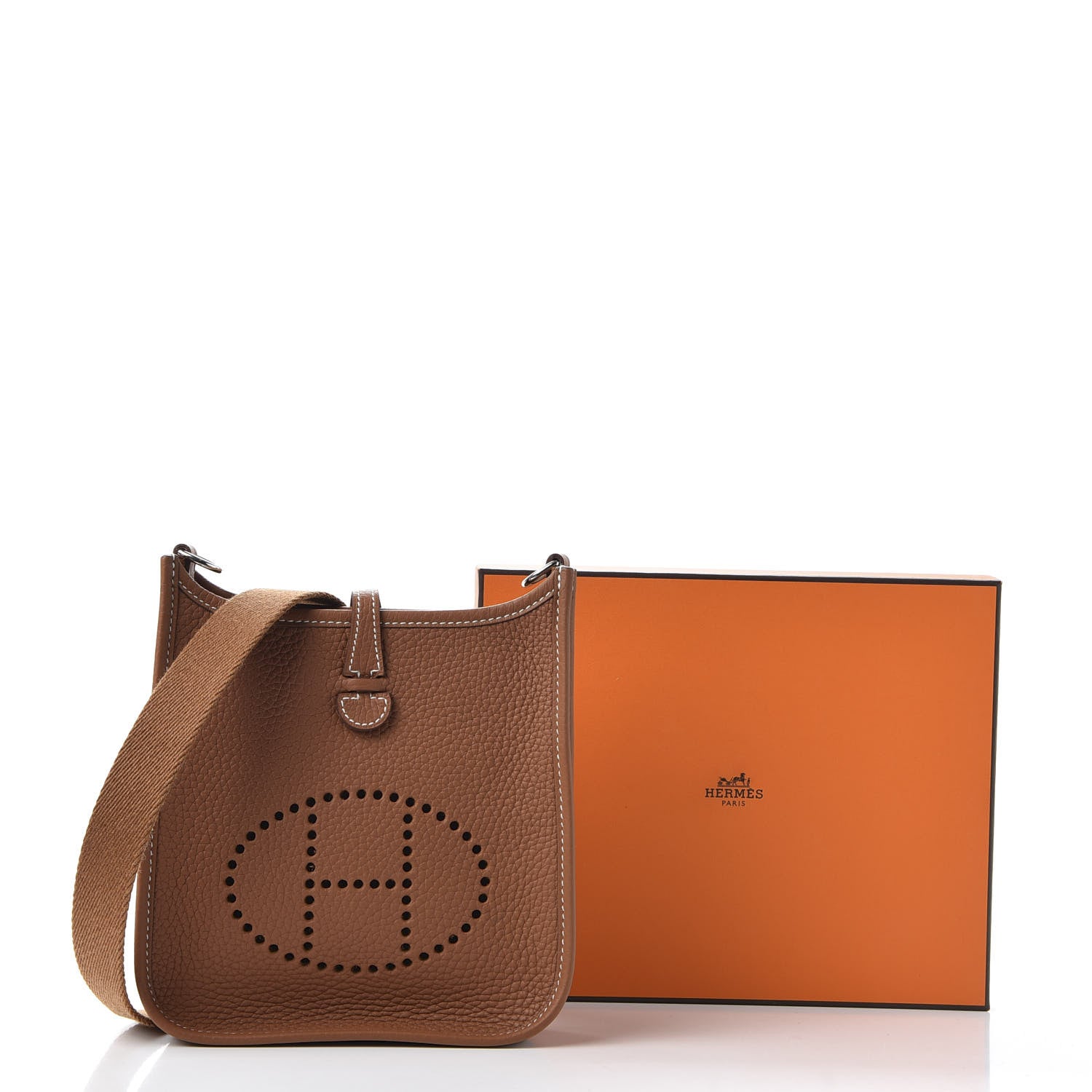 Hermes Taurillon Clemence Evelyne TPM Gold 10 of 10