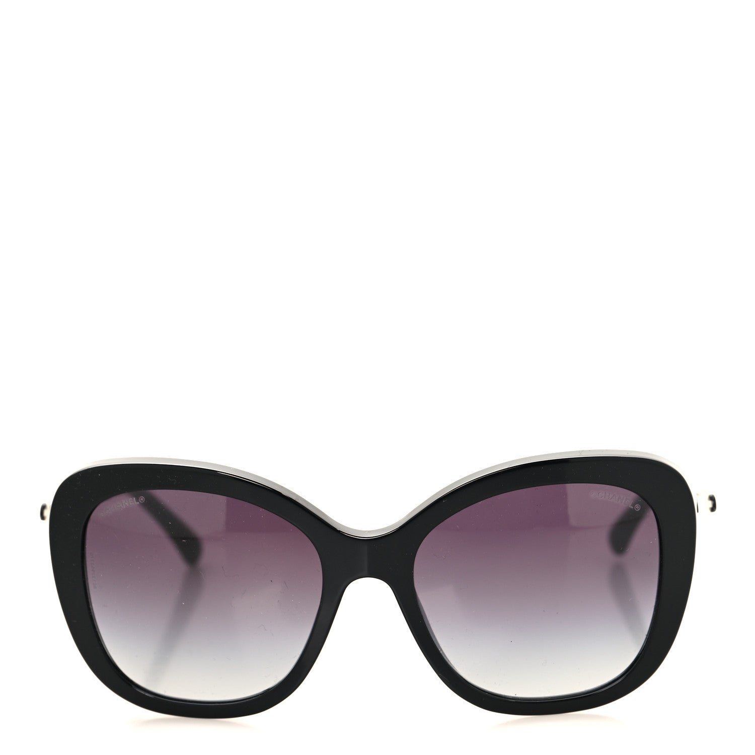 Chanel Acetate Polarized Butterfly Winter Pearl Sunglasses 5339