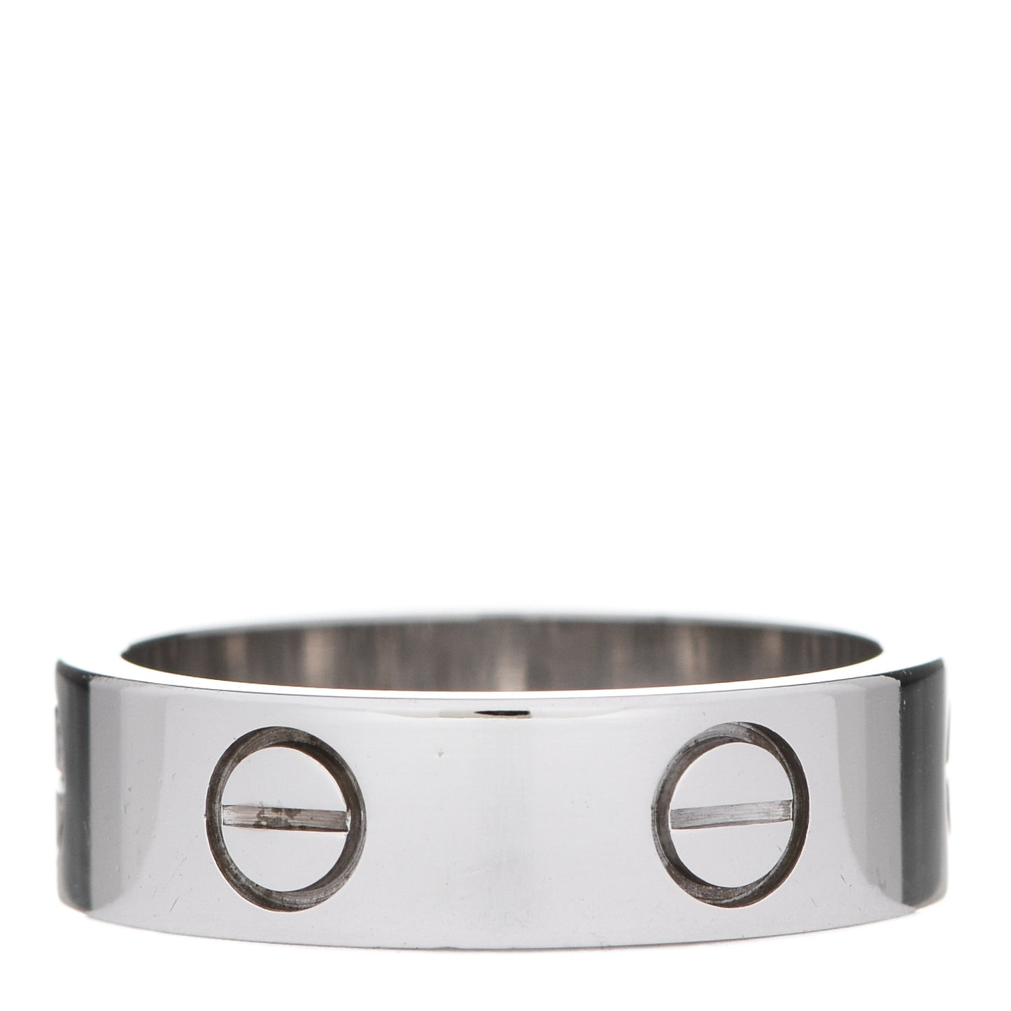 18K White Gold 5.5mm LOVE Ring 54 6.75