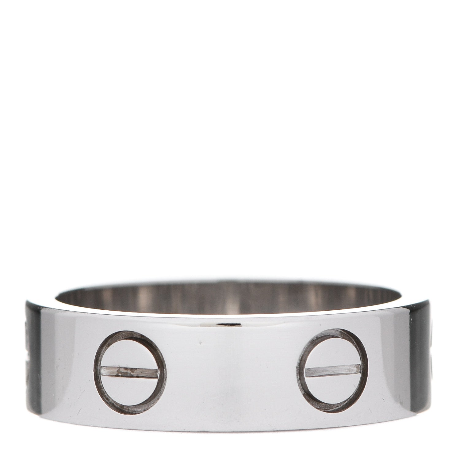 Cartier 18K White Gold 5.5mm LOVE Ring 54 6.75 3 of 5