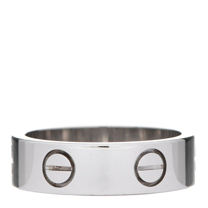 Cartier 18K White Gold 5.5mm LOVE Ring 54 6.75 3 of 5