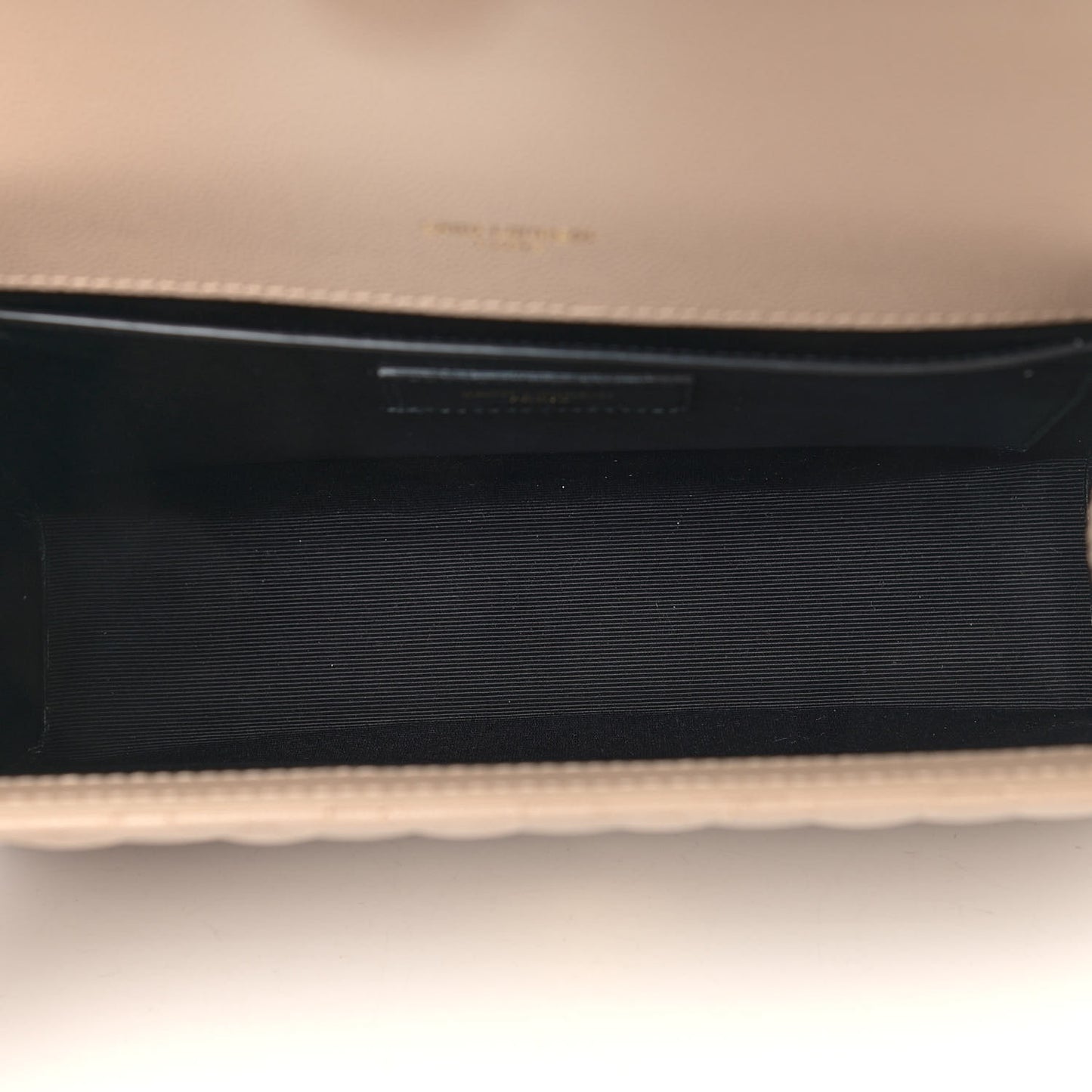 Grain De Poudre Textured Mixed Matelasse Medium Triquilt Monogram Satchel Dark Beige