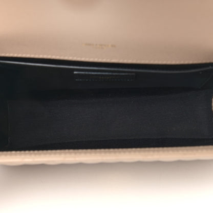 Saint Laurent Grain De Poudre Textured Mixed Matelasse Medium Triquilt Monogram Satchel Dark Beige 5 of 10