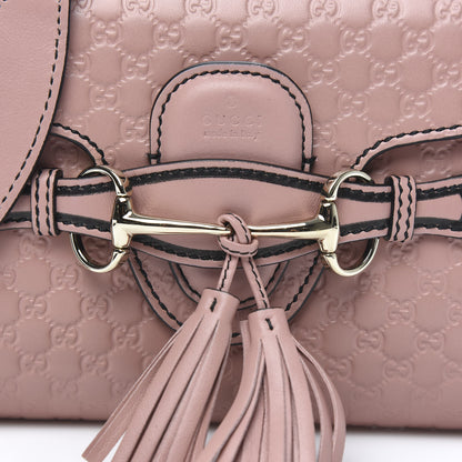 Gucci Microguccissima Mini Emily Shoulder Bag Soft Pink 10 of 10