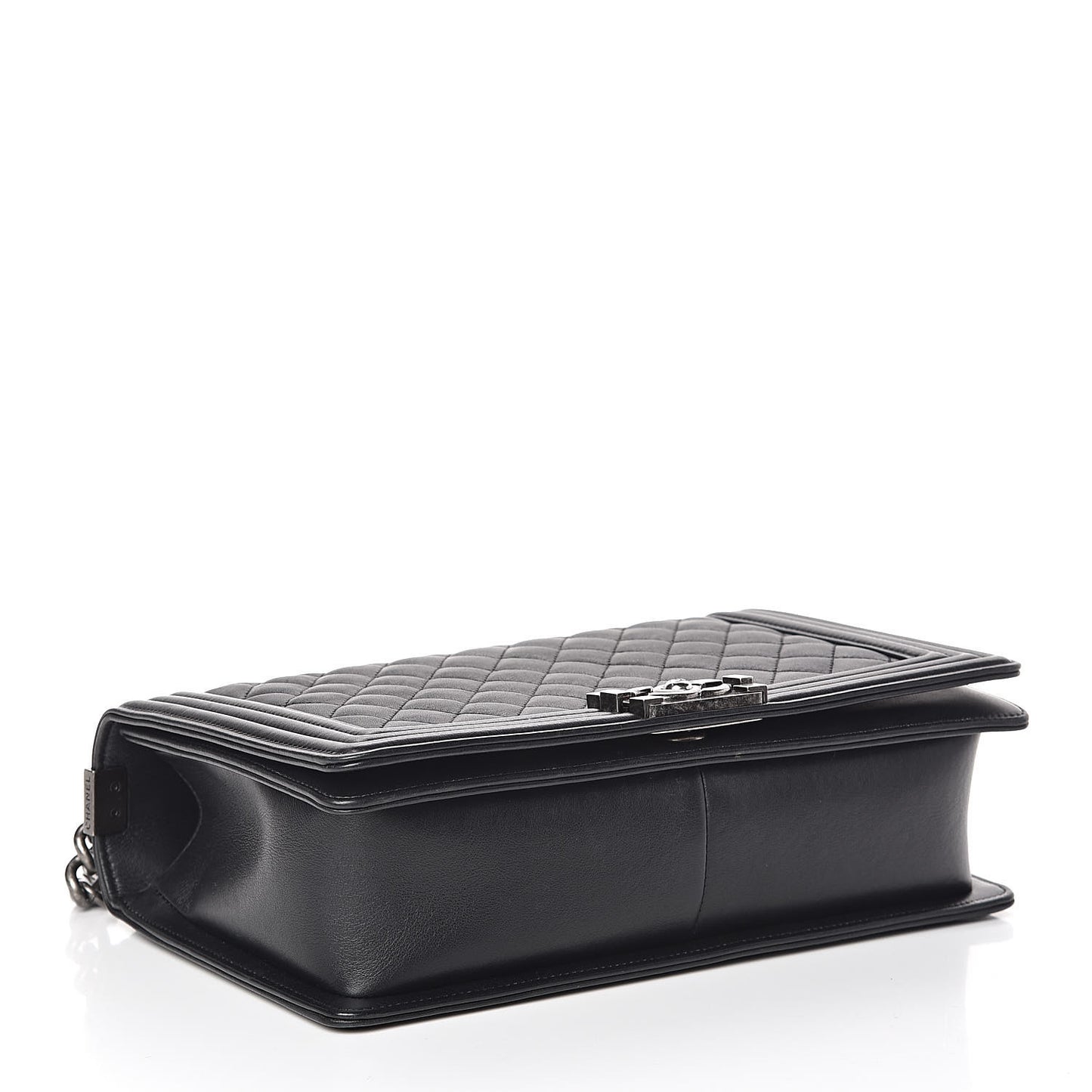 Lambskin Quilted New Medium Boy Flap Black