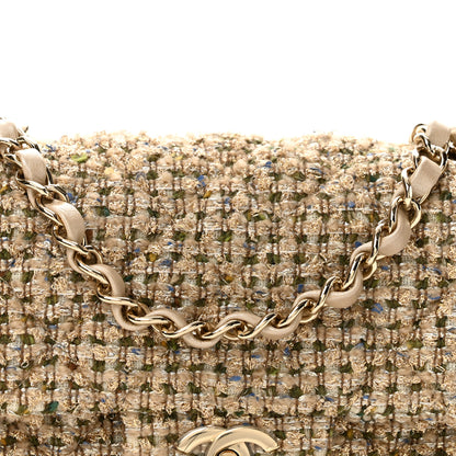 Chanel Tweed Quilted Mini Rectangular Flap Beige 8 of 12