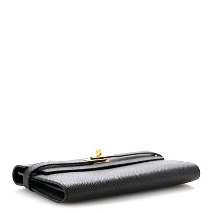 Hermes Epsom Kelly Longue Wallet Black 4 of 10