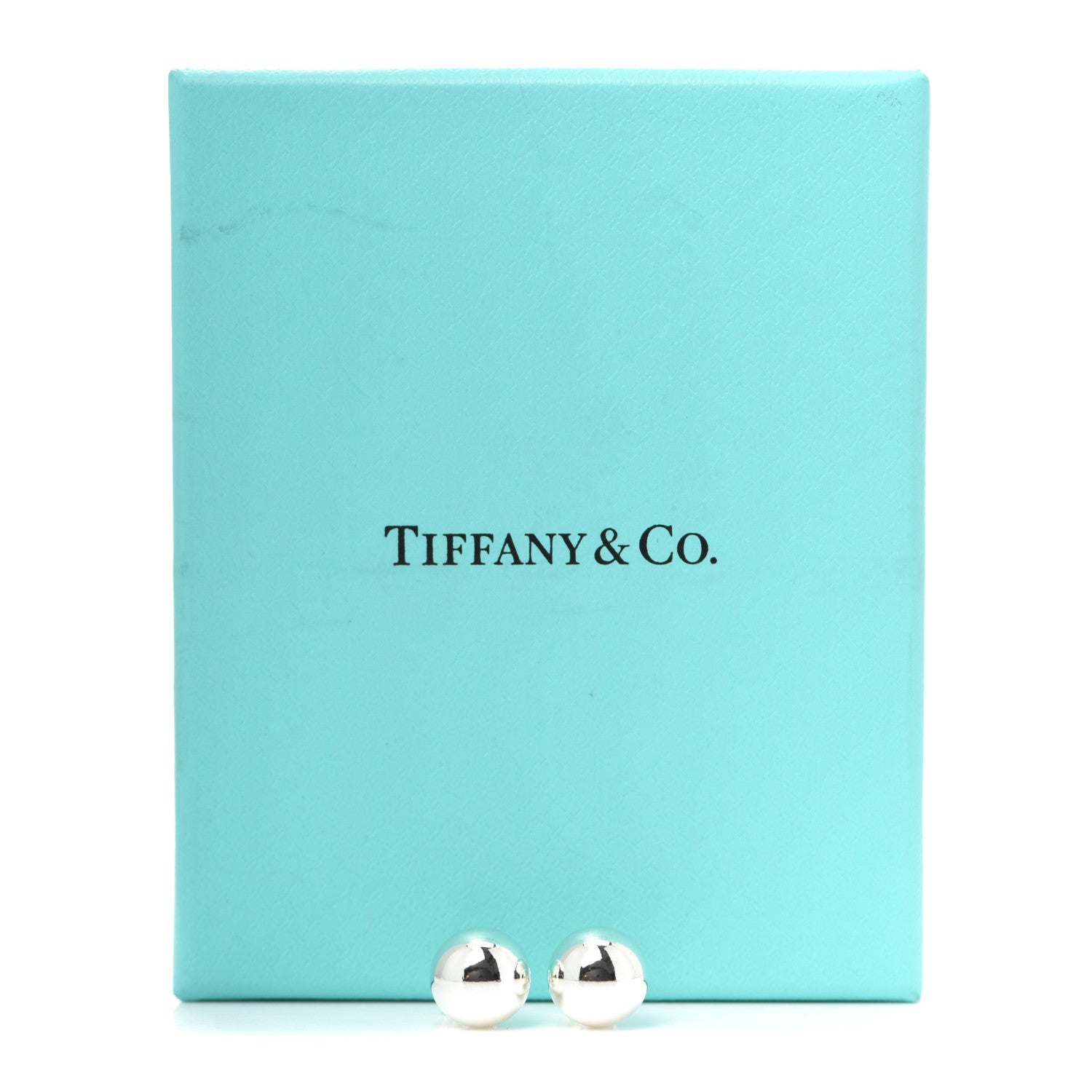 Tiffany Sterling Silver 10mm HardWear Ball Earrings 5 of 5
