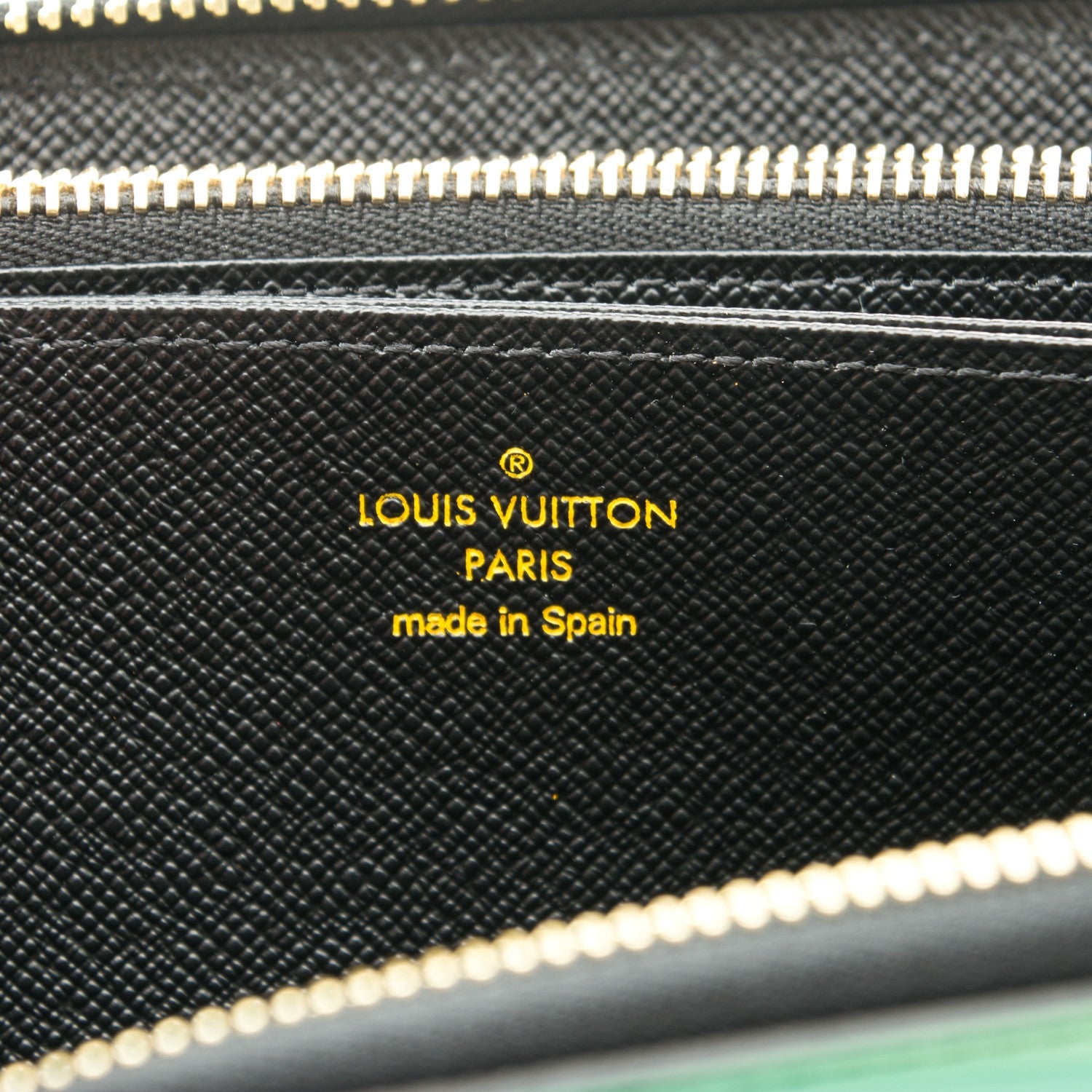 Louis Vuitton Epi Damier Race Zippy Wallet Blue Vert 6 of 7