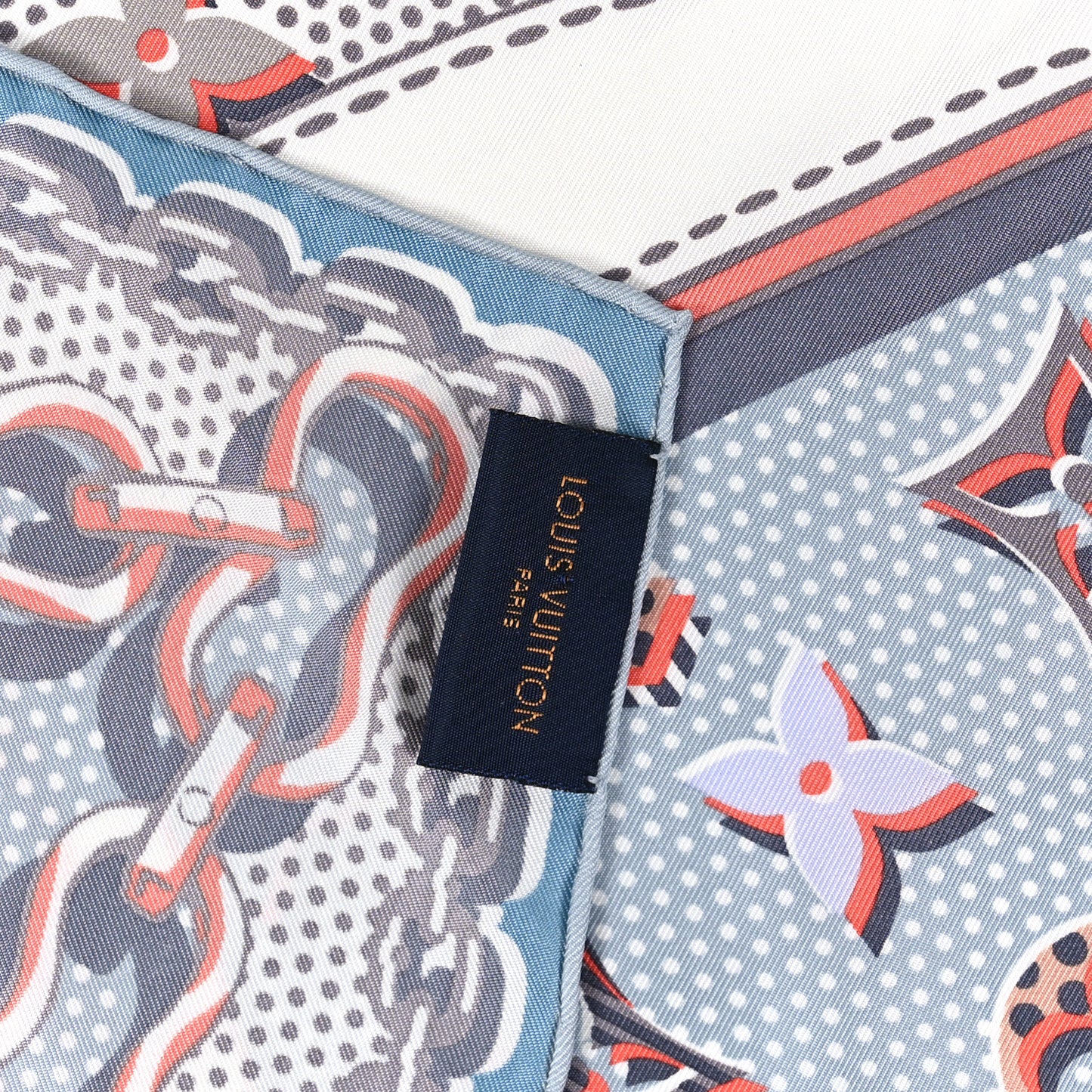 Silk Pop Monogram Scarf Rose Pop