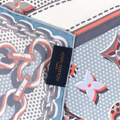 Louis Vuitton Silk Pop Monogram Scarf Rose Pop 4 of 4