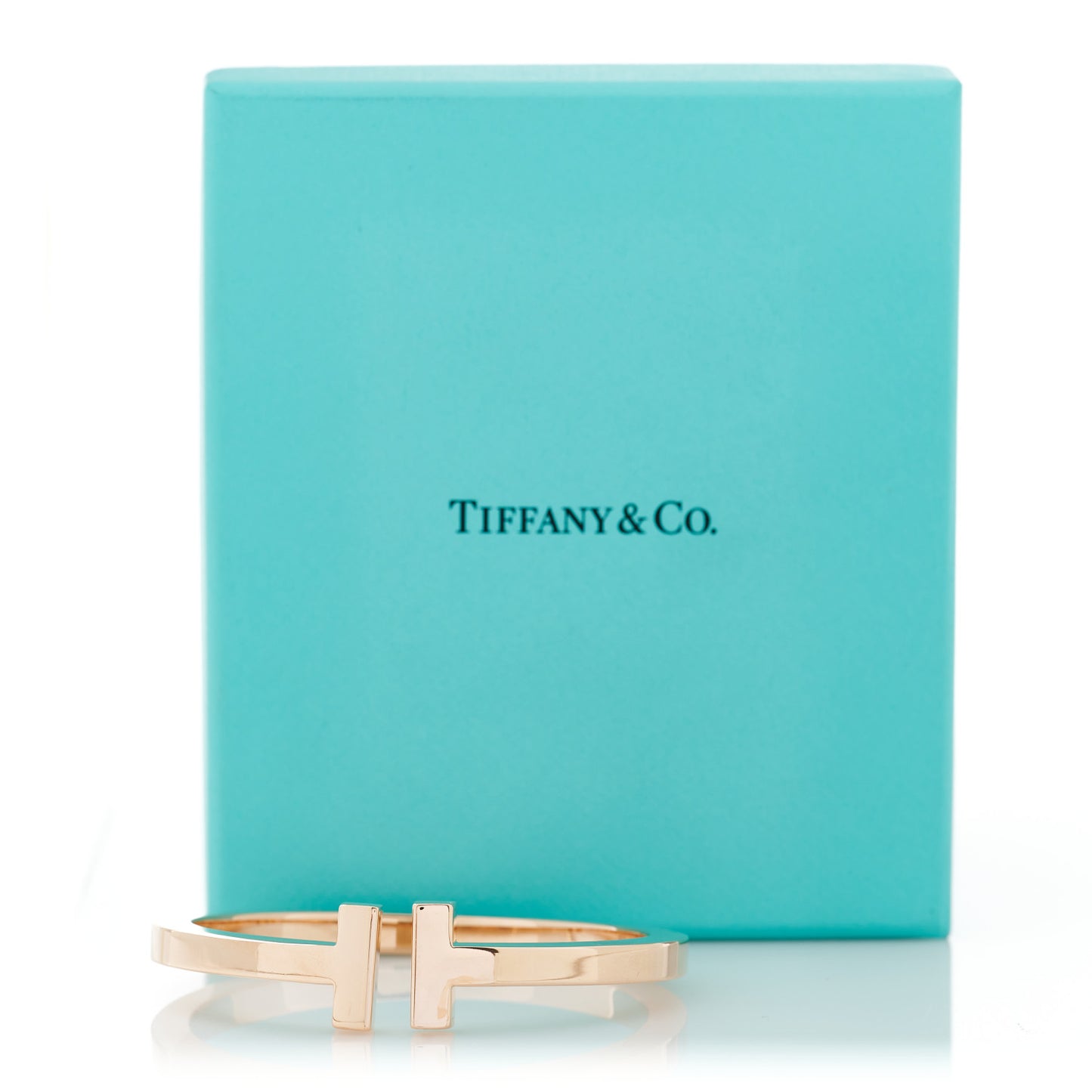 18K Rose Gold T Square Bracelet