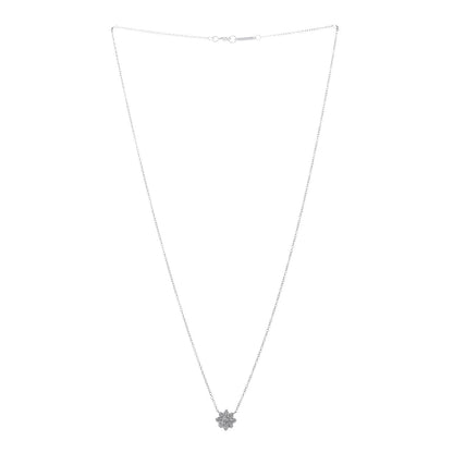 Tiffany Platinum Diamond Enchant Flower Pendant Necklace 3 of 7