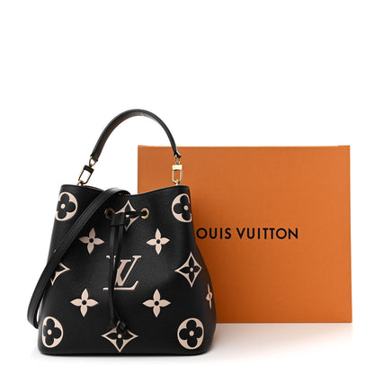 Louis Vuitton Empreinte Monogram Giant Neonoe MM Black Beige 14 of 14