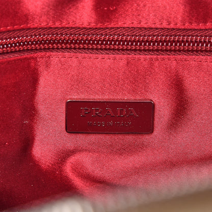 Prada Canvas Boston Bag Red 6 of 7