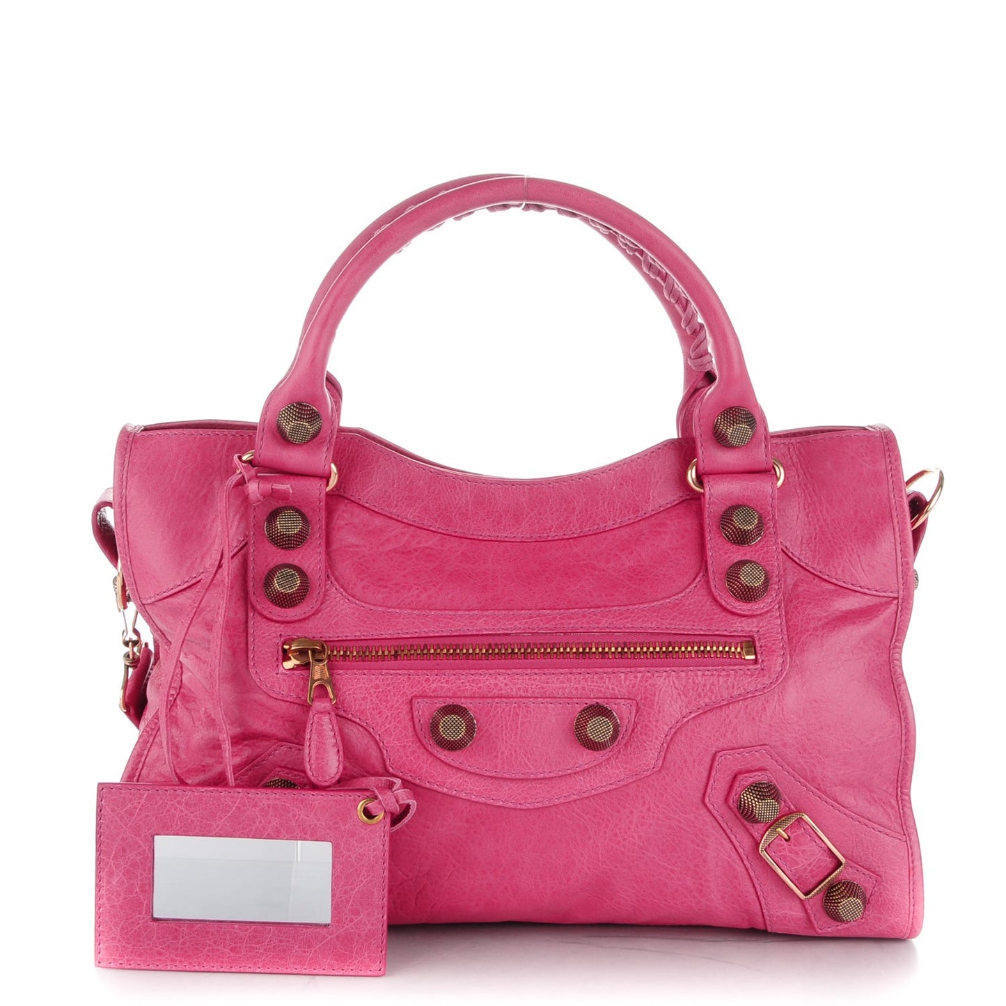 Agneau Giant 21 Rose Gold Hardware City Cyclamen Fucsia