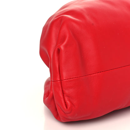Bottega Veneta Smooth Butter Calf The Pouch Oversized Clutch Bright Red 8 of 9
