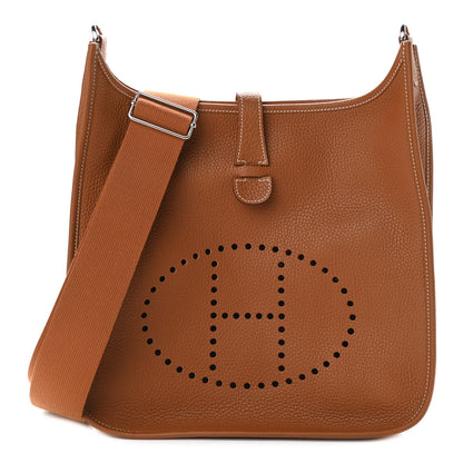 Hermes Taurillon Clemence Evelyne III GM Gold 1 of 11