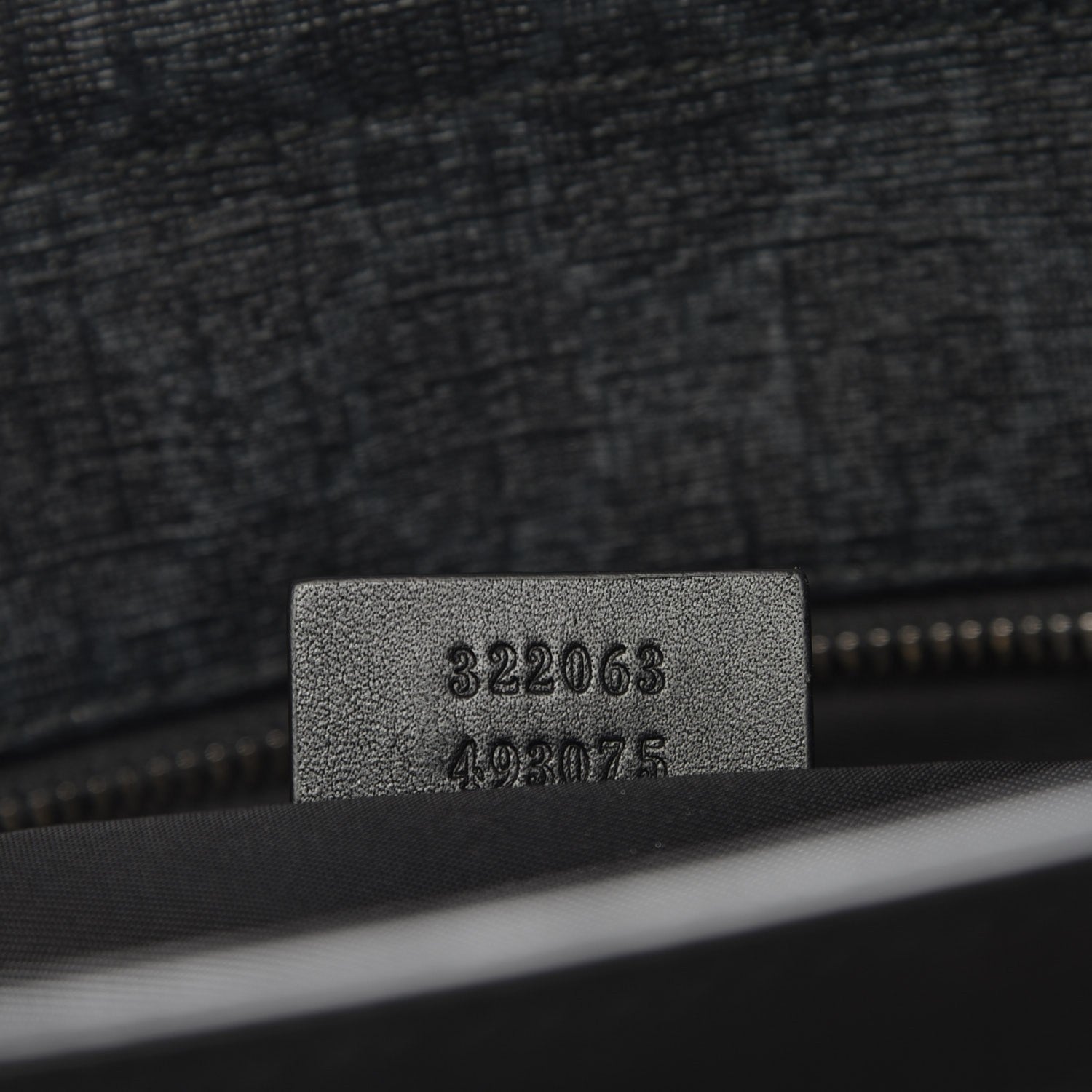 Gucci GG Supreme Monogram Tote Black Grey 7 of 7