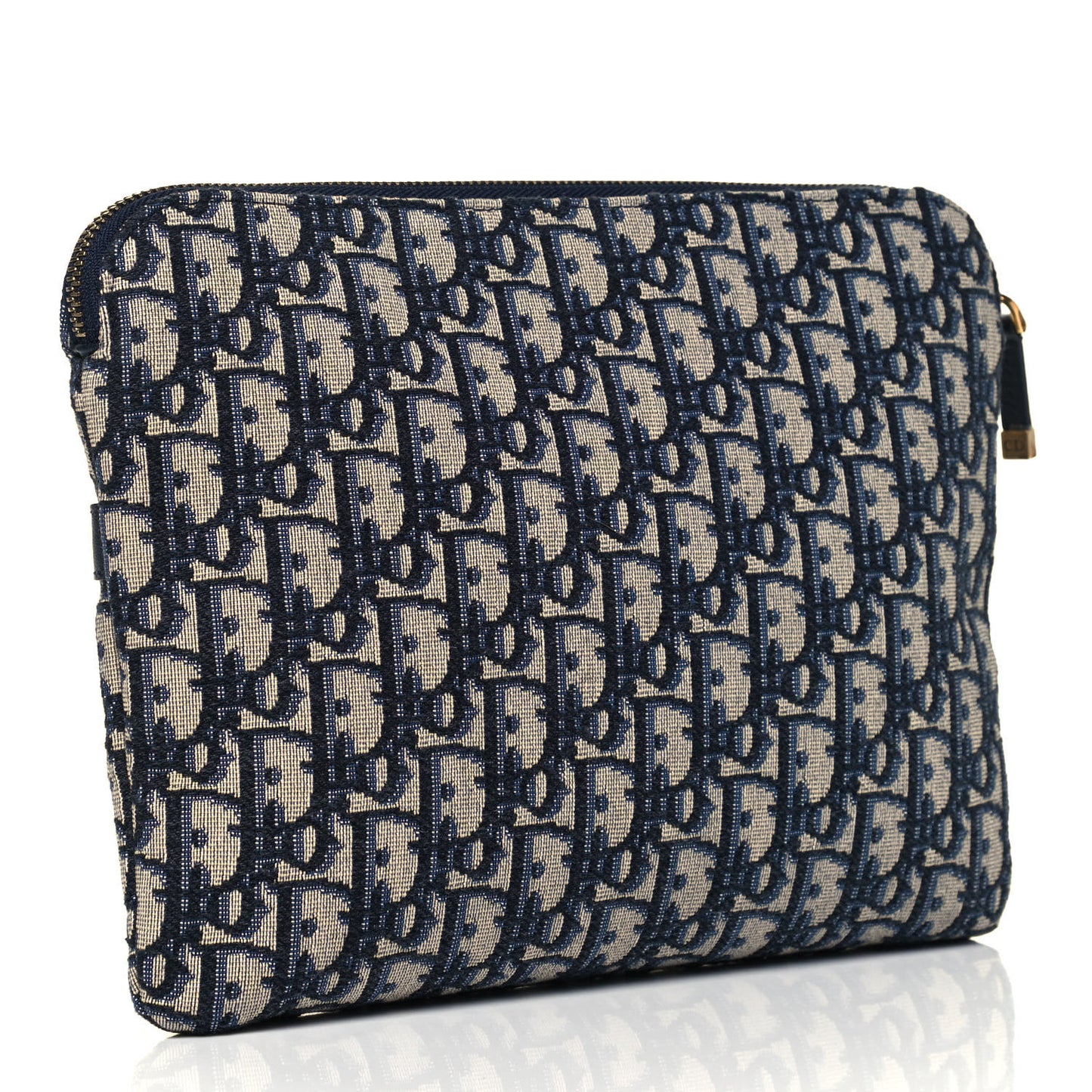 Oblique Pouch Clutch Blue
