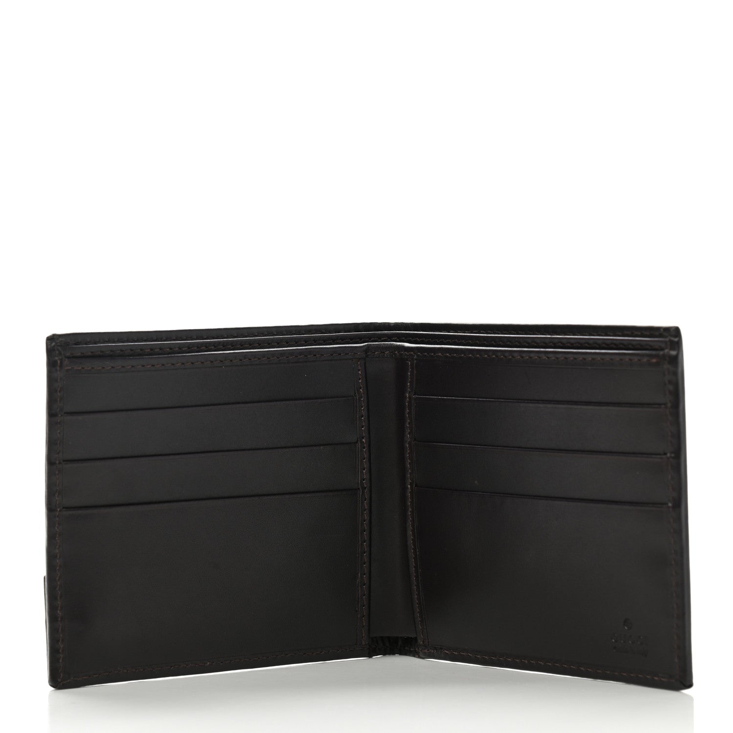Gucci Monogram Britt Bi-Fold Wallet Dark Brown 5 of 8