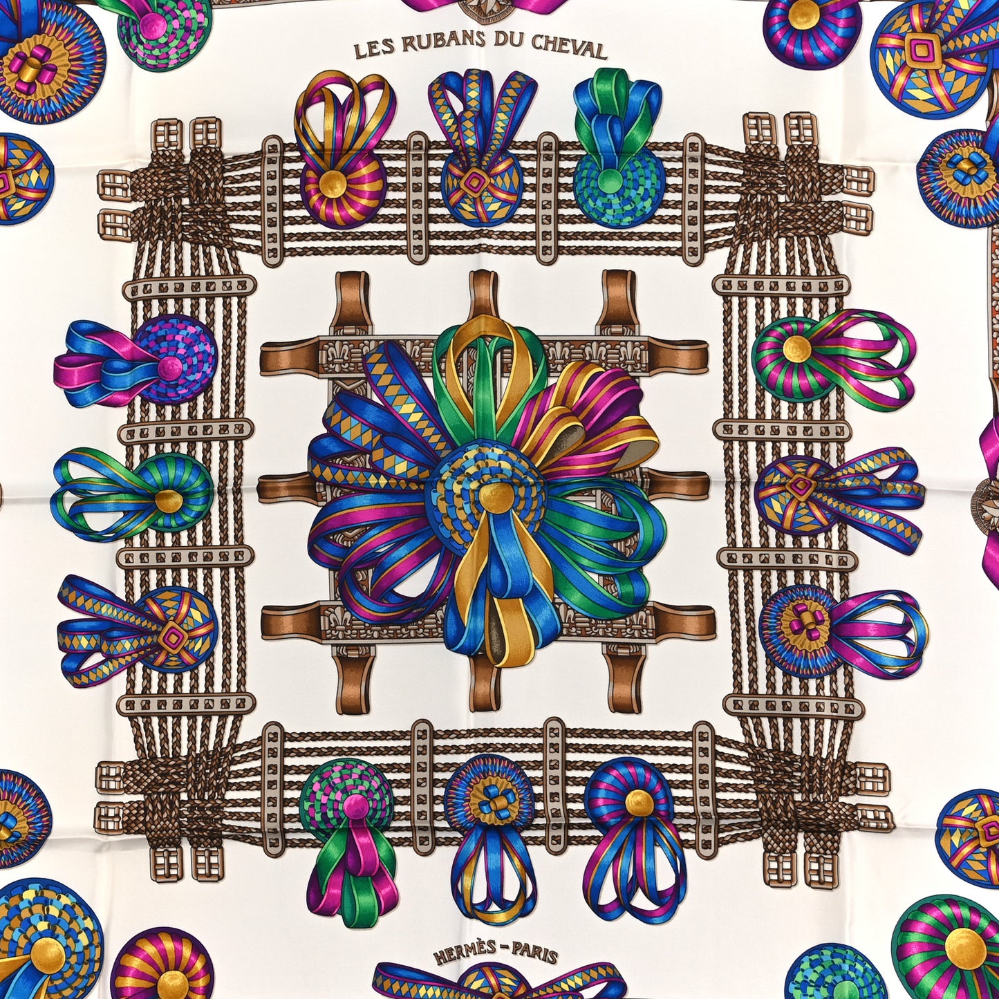 Silk Les Rubans Du Cheval Scarf 90