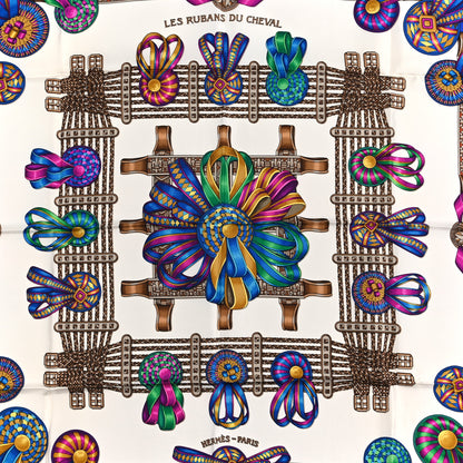 Hermes Silk Les Rubans Du Cheval Scarf 90 2 of 3