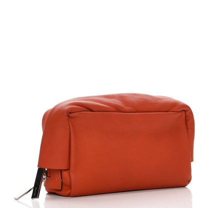 Proenza Schouler Grained Calfskin Carlton Clutch Dark Orange 3 of 12