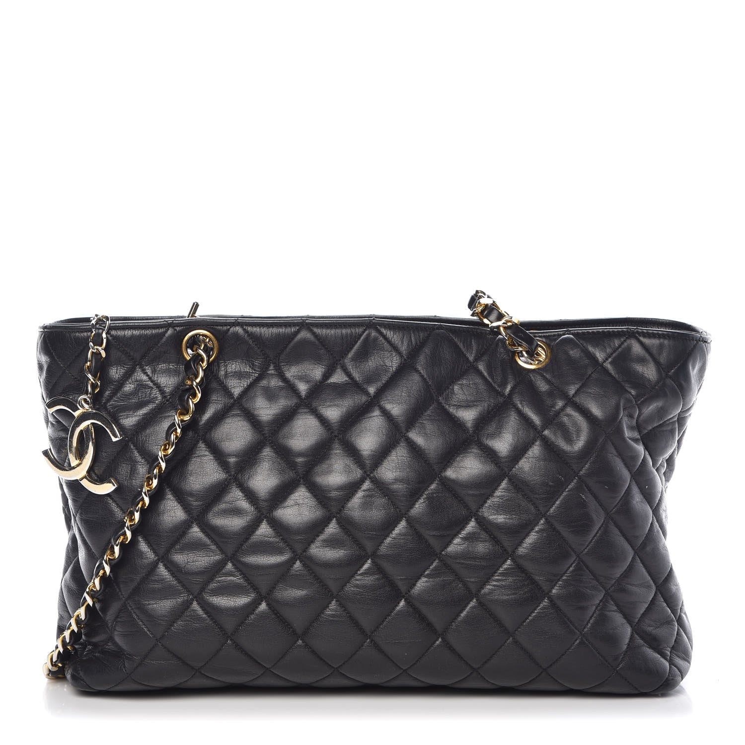 Chanel Lambskin Quilted Tote Black 1 of 10