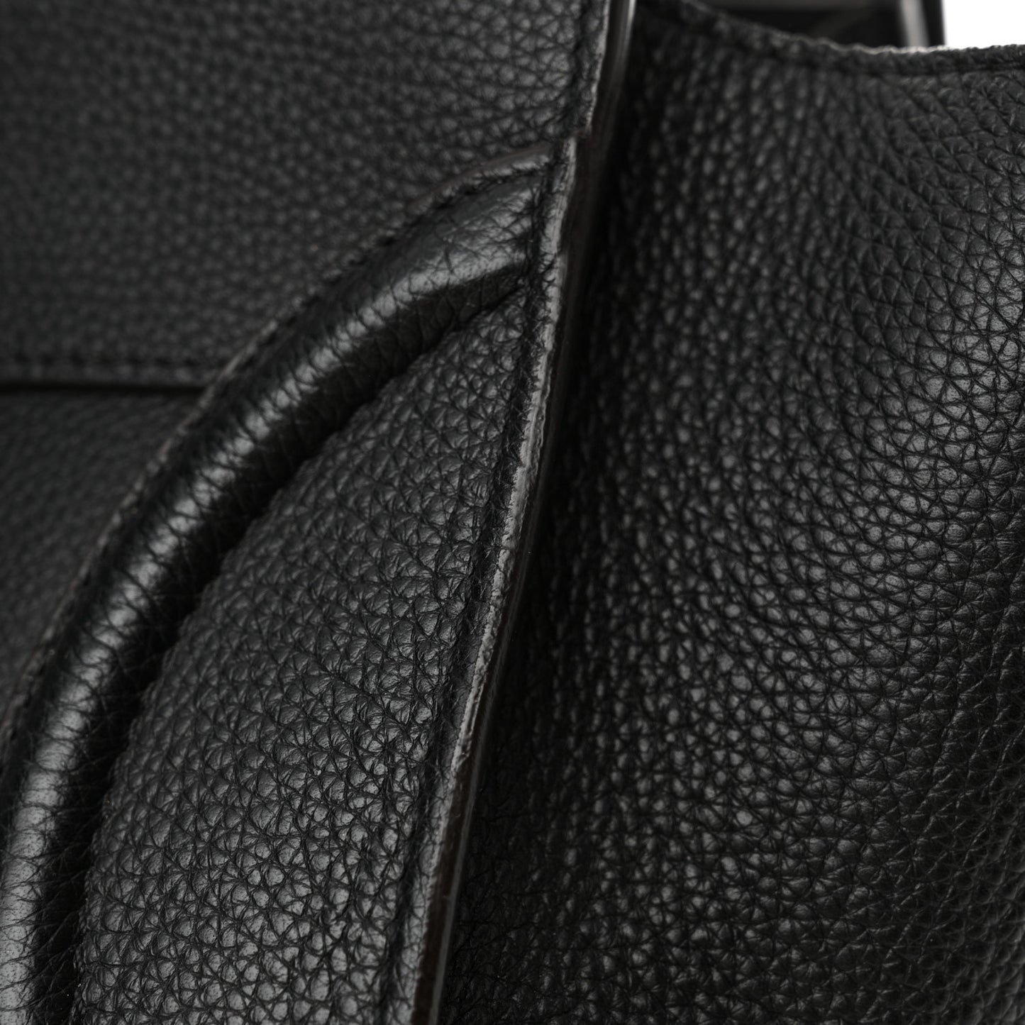 Drummed Calfskin Mini Luggage Black