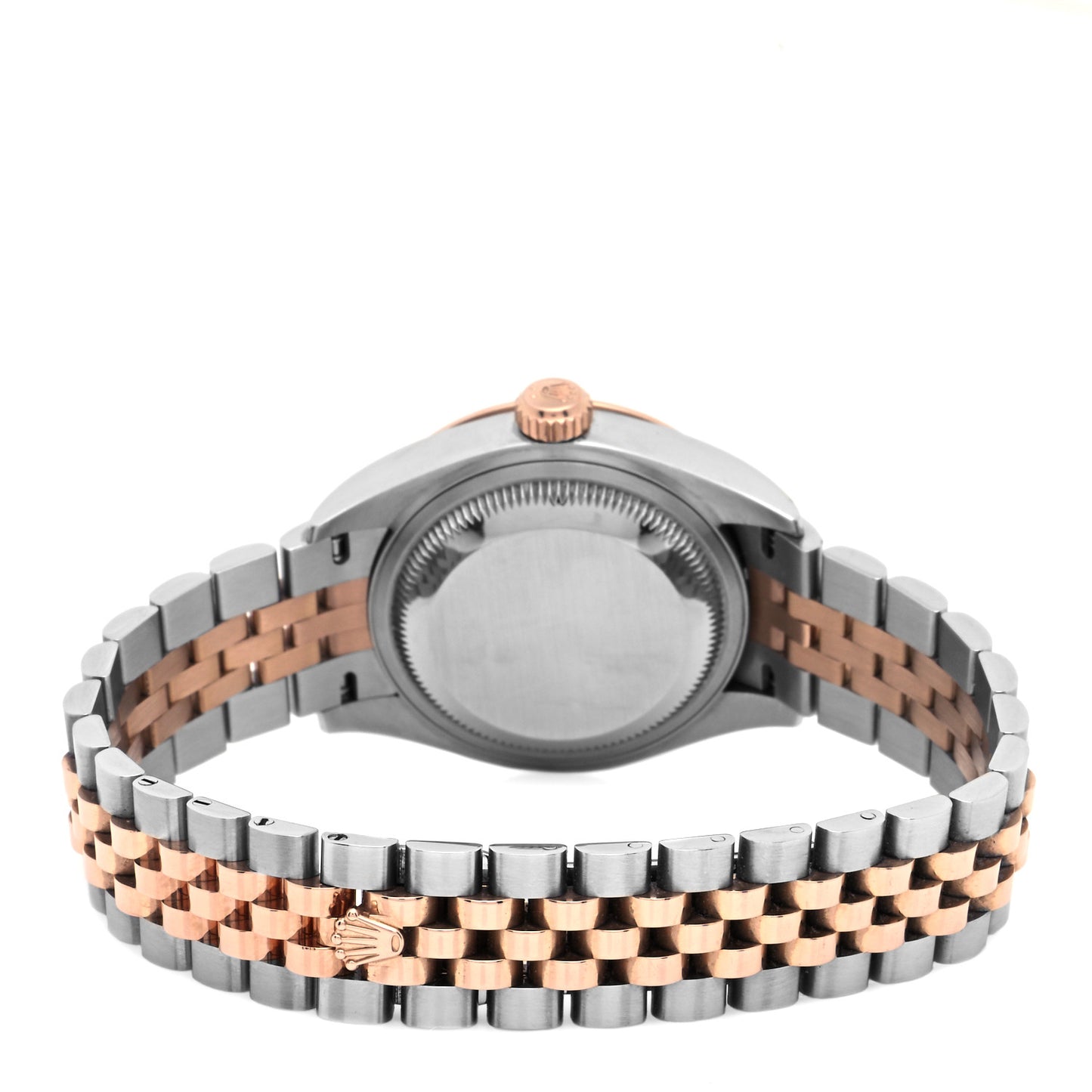 Stainless Steel 18K Everose Gold Diamond 28mm Oyster Perpetual Datejust Watch Chocolate 279171