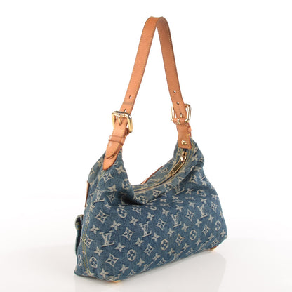 Louis Vuitton Monogram Denim Baggy PM Blue 3 of 7