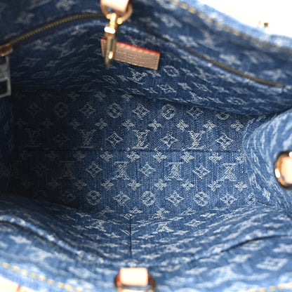Louis Vuitton Monogram Denim Onthego PM Blue 5 of 10